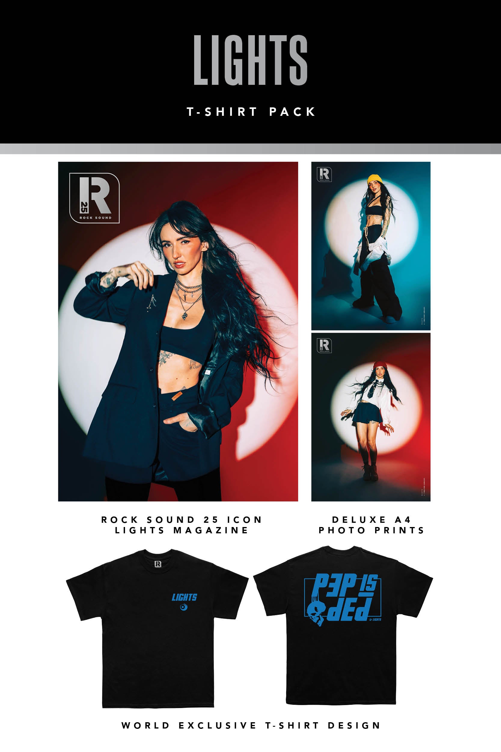 Rock Sound Issue 306 - LIGHTS T-Shirt Pack